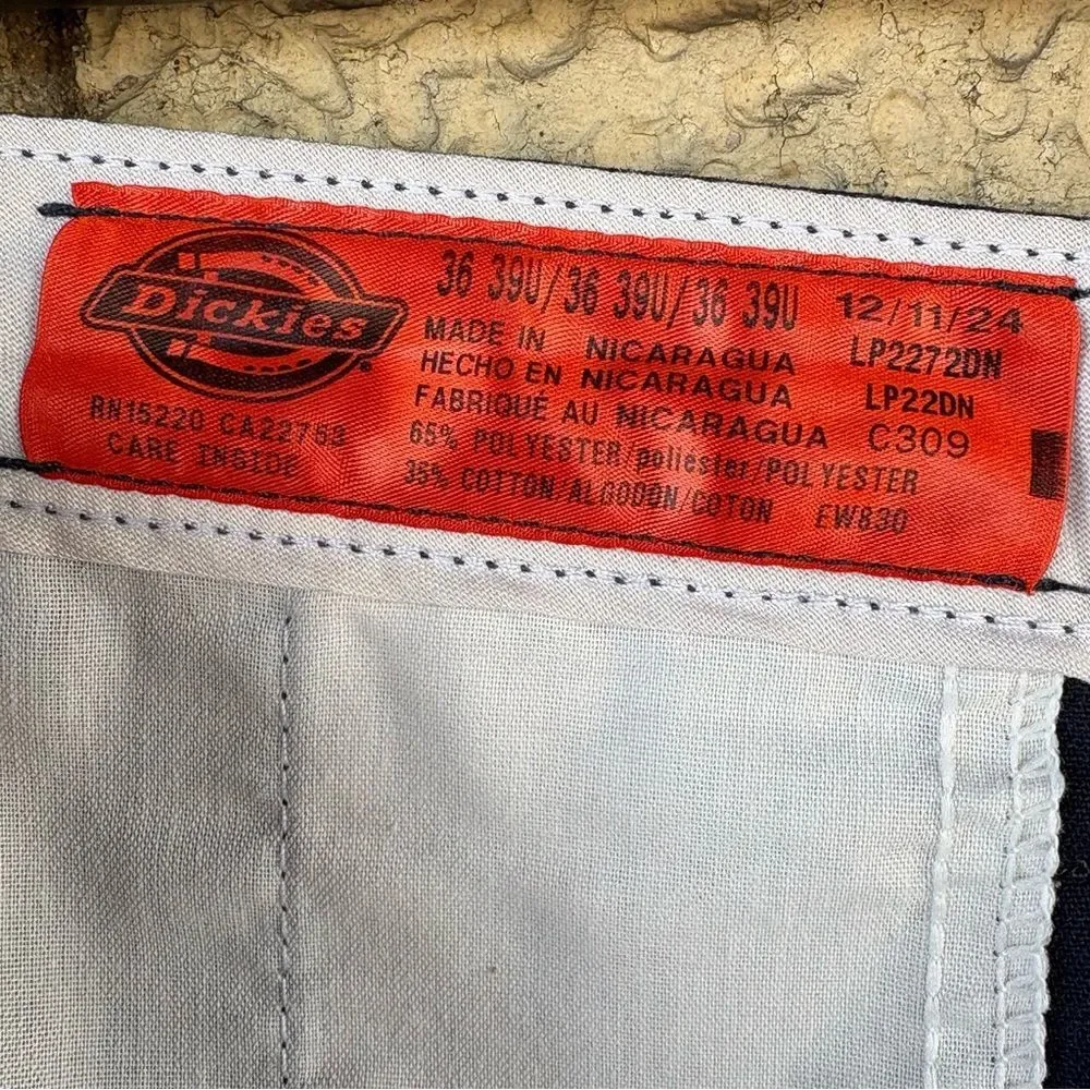 Dickies Men's Navy Straight-Leg Chinos
